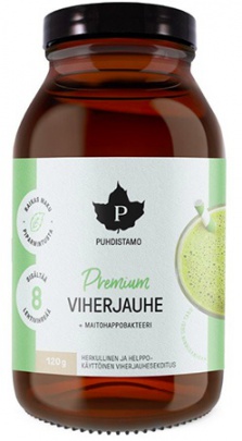 Puhdistamo Premium Green Powder 120 g (Prémiová směs zelených superpotravin)