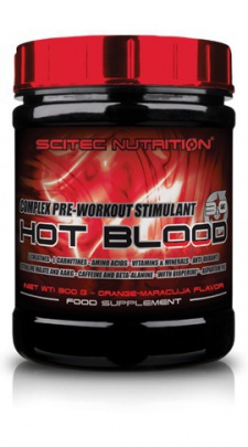Scitec Hot Blood 3.0 300 g - červený pomeranč