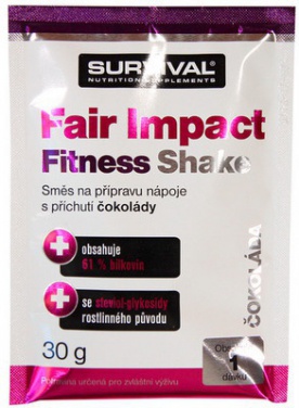 Survival Fair Impact Fitness Shake vzorek 30 g - čokoláda