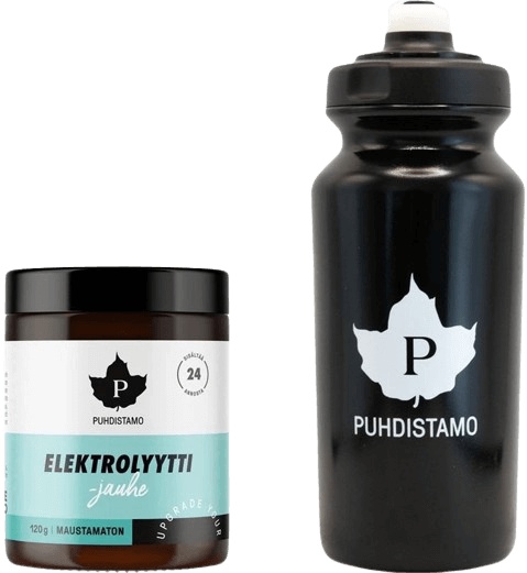 Puhdistamo electrolyte powder 120g + láhev 500 ml zdarma