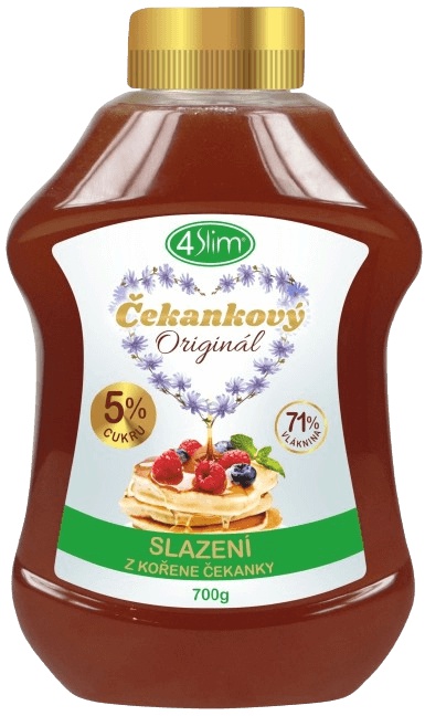 4slim čekankový sirup originál - 700 g výprodej (pošk. obal)