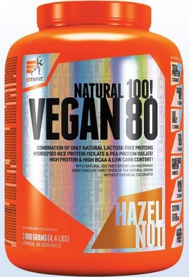 Extrifit Vegan 80 2000 g - lískový ořech