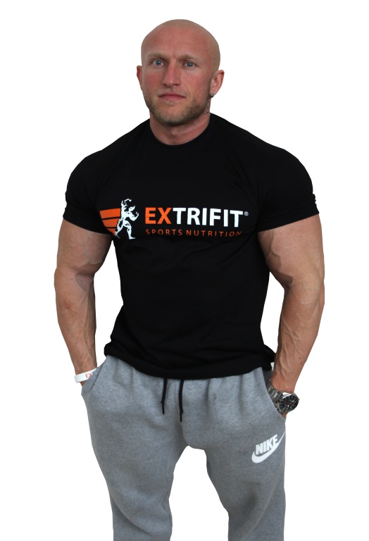 Levně Extrifit Tričko černé classic - XL