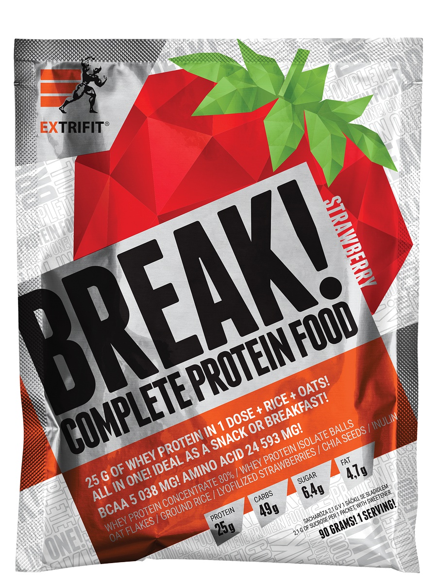 Levně Extrifit Protein Break 90 g - jahoda