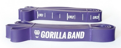 Levně GORILLA Power Band posilovací guma - fialová