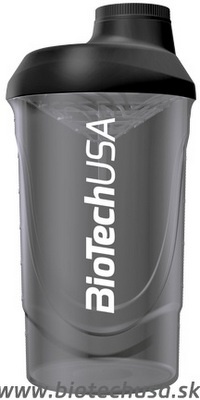 BioTech USA shaker Wave 600 ml Barva: Černá
