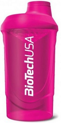 BioTech USA shaker Wave 600 ml Barva: Růžová