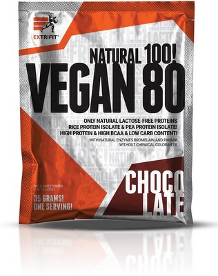 Extrifit Vegan 80 35 g - čokoláda