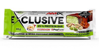 Levně Amix Nutrition Amix Exclusive Protein Bar 85g - pistácie/karamel