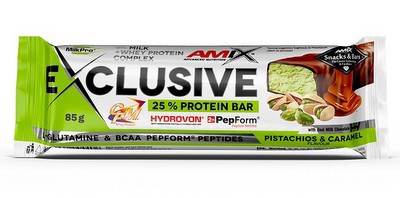 Amix Nutrition Amix Exclusive Protein Bar 85g - pistácie/karamel