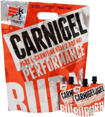 Levně Extrifit Carnigel 25 x 60 g - malina