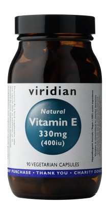Levně Viridian Nutrition Viridian Vitamin E 330mg 400iu 90 kapslí