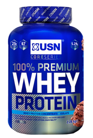 Levně USN (Ultimate Sports Nutrition) USN 100% Whey Protein Premium 2280 g - smetanová sušenka