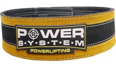 Power System Fitness opasek Stronglift - žlutý L/XL