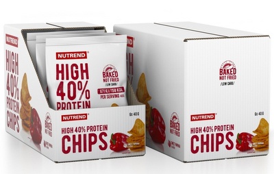 Nutrend High Protein Chips 6x40g - paprika