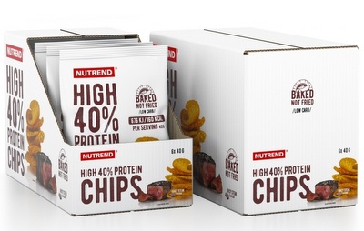 Nutrend High Protein Chips 6x40g - juicy steak