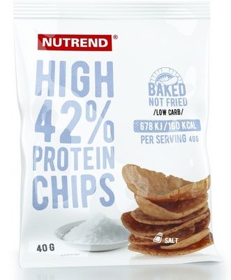 Levně Nutrend High Protein Chips 40g - sůl