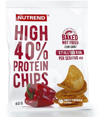Nutrend High Protein Chips 40g - paprika