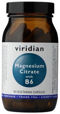 Levně Viridian Nutrition Viridian Magnesium Citrate s Vitamínem B6 90 kapslí