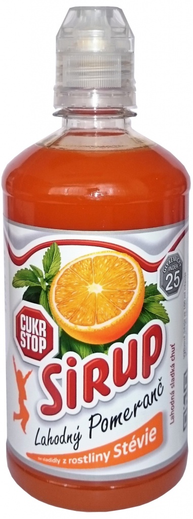 Levně CUKRSTOP CUKR STOP sirup 650g - Lahodný pomeranč