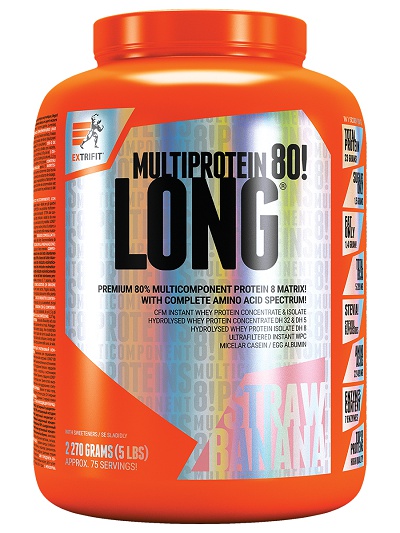 Extrifit Long 80 Multiprotein 2270 g - čokoláda