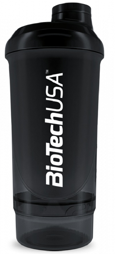 Levně Biotech USA BioTechUSA šejkr Wave+ 500ml + 150ml - černá