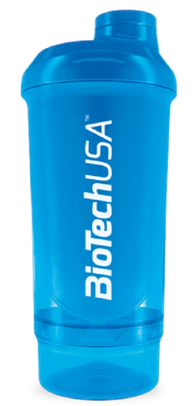 Levně Biotech USA BioTechUSA šejkr Wave+ 500ml + 150ml - modrá