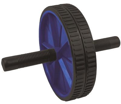 Levně Spokey Posilovací kolečko double roller 18,5cm - černomodré