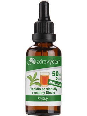Zdravý den Stevia kapky 50ml - natural