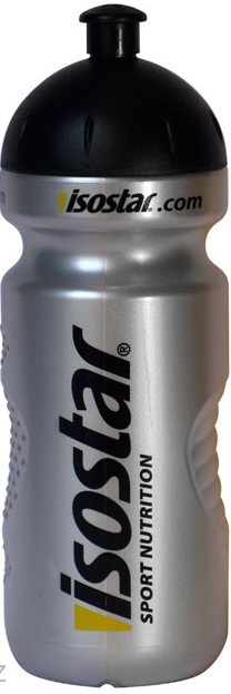 Isostar Láhev Bidon 650 ml - stříbrná (push pull)