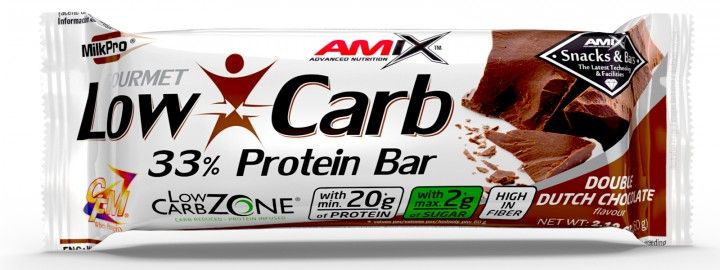 Levně Amix Nutrition Amix Low Carb 33% Protein bar 60g - dvojitá čokoláda