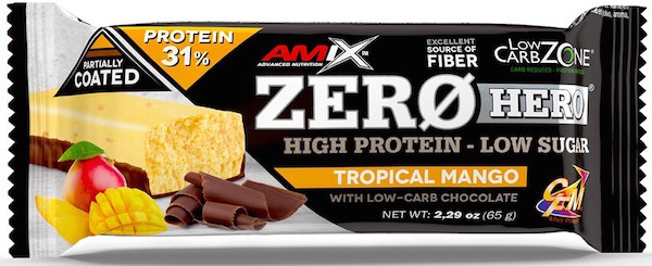 Levně Amix Nutrition Amix Zero Hero 31% Protein bar 65g - Tropical Mango