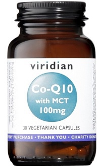Levně Viridian Nutrition VIRIDIAN CO-Q10 (Koenzym Q10) with MCT 100mg 30 kapslí