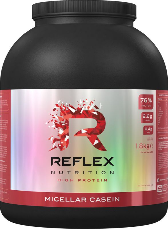 Reflex Nutrition Reflex Micellar Casein 1800 g - vanilka + Vitamin D3 100 kapslí ZDARMA