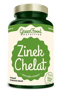 GreenFood Zinek Chelát 60 kapslí