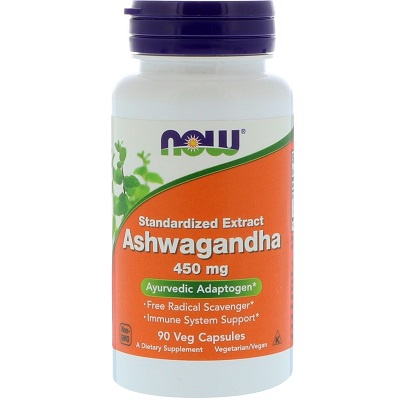 Levně Now Foods Ashwagandha (Vitánie snodárná) 450 mg 90 kapslí