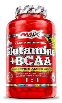 Levně Amix Nutrition Amix Glutamine + BCAA 360 kapslí