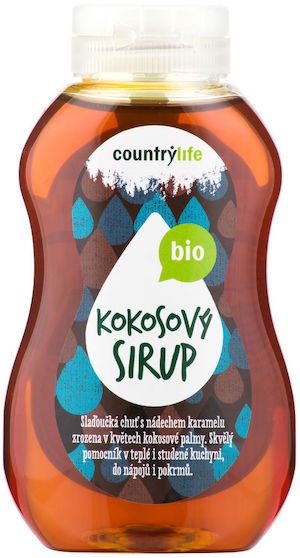 Country life BIO Sirup kokosový 250 ml