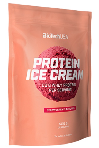 Levně Biotech USA BiotechUSA Protein Ice Cream 500 g - jahoda