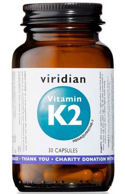 Levně Viridian Nutrition Viridian Vitamin K2 30 kapslí