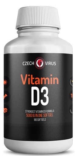 Levně Czech Virus Vitamin D3 180 kapslí