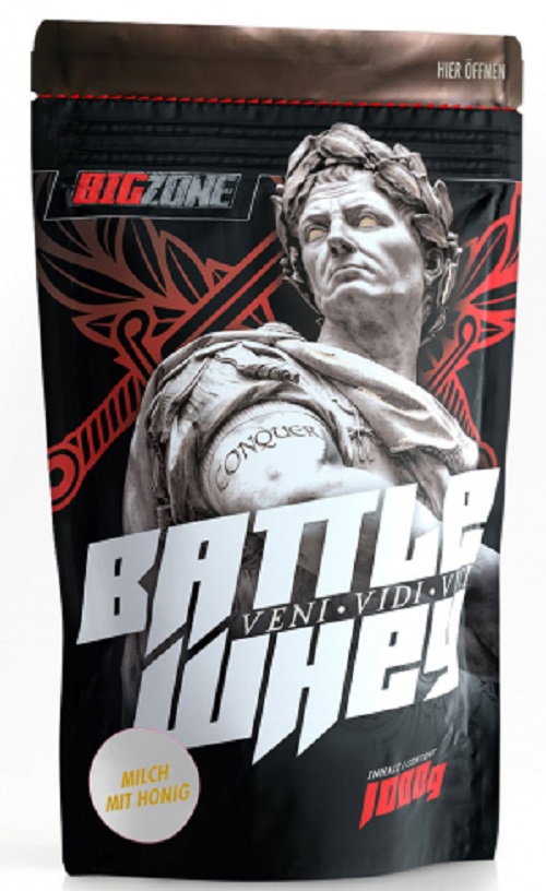 Big Zone Battle Whey 1000g - lískový oříšek/jogurt