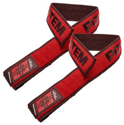 Levně Power System posilovací trhačky LIFTING STRAPS DUPLEX - černo/červené