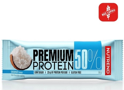 Nutrend Premium Protein Bar 50 g - kokos