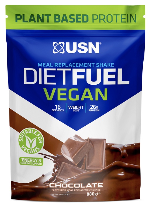 Levně USN (Ultimate Sports Nutrition) USN Diet Fuel Vegan 880g - čokoláda