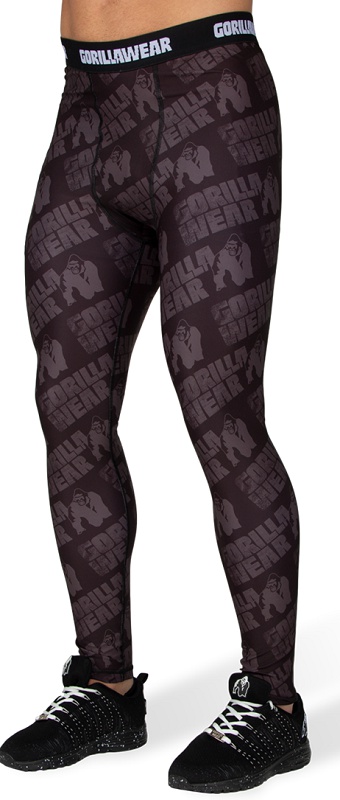 Gorilla Wear Pánské legíny San Jose Mens Tights black/gray - S VÝPRODEJ