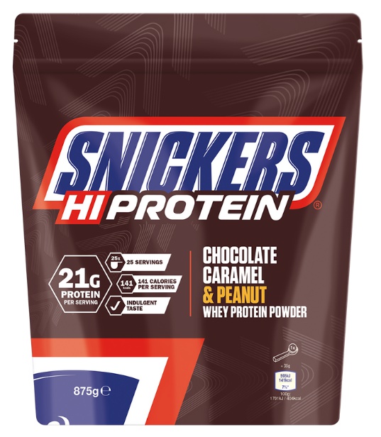 Mars Protein Snickers HiProtein Powder 875g - čokoláda caramel & arašídy