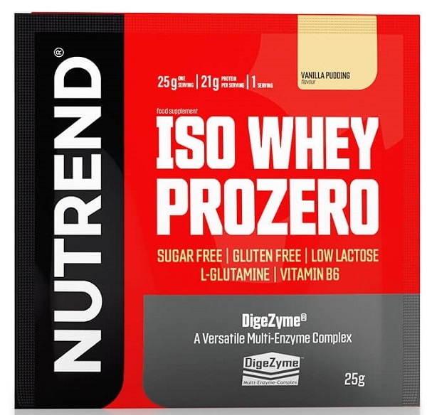 Nutrend Iso Whey Prozero 25g - vanilkový puding