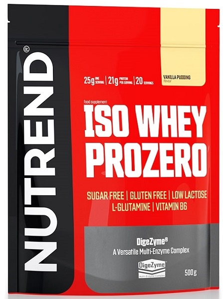 Nutrend Iso Whey Prozero 500g - vanilkový puding