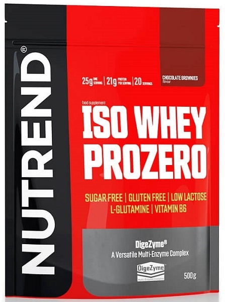 Nutrend Iso Whey Prozero 500g - čokoládové brownies